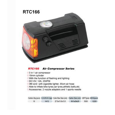 RTC166车载12V两用电动充气泵 充放两用，随车必备的轮胎守护神